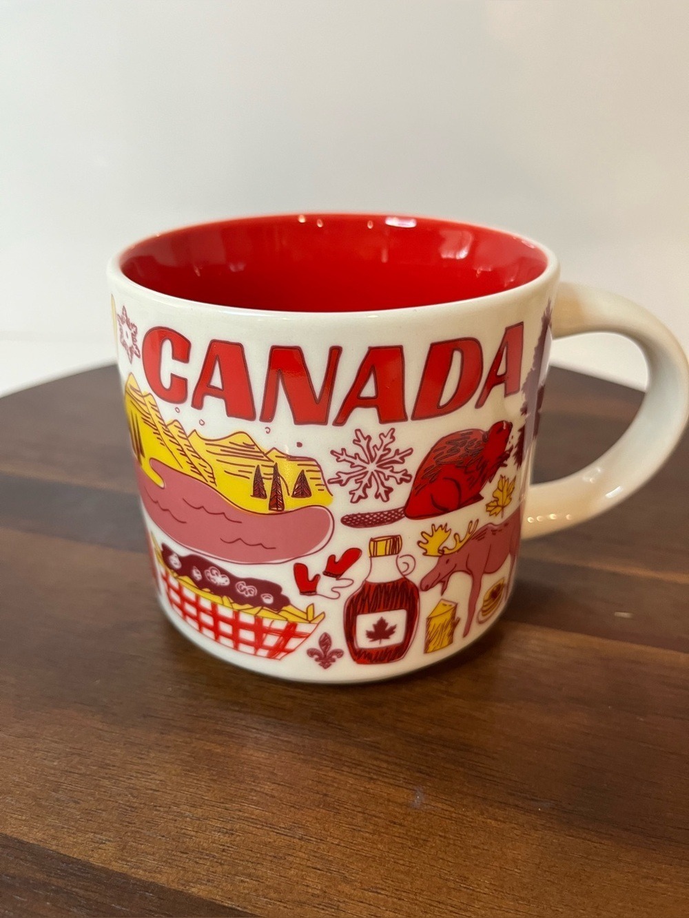 Starbucks Canada Been There Series Mug 2018 Red Interior 14 oz